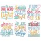 Be The Light Word Art Machine Embroidery Designs by JuJu
