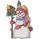 Birdhouse Whimsy Snowman | Machine Embroidery Designs by JuJu
