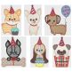 Birthday Dogs Applique Machine Embroidery Designs by JuJu

