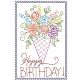 Birthday Greeting Cards 1 | Machine Embroidery Designs by JuJu