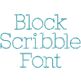Block Scribble Embroidery Font | Machine Embroidery Designs by JuJu