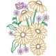 Blooming Flowers 2 Digital Embroidery Designs by JuJu