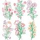 Blooming Flowers 4 | Machine Embroidery Designs by JuJu