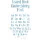 Board Book Font Digital Embroidery Machine Designs by JuJu