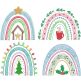 Boho Christmas Rainbows | Machine Embroidery Designs by JuJu