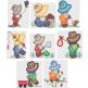 Bonnet Bears Boys Applique Machine Embroidery Designs by JuJu 