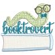 Bookworm Word Art Machine Embroidery Designs by JuJu