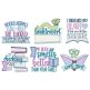Bookworm Word Art Machine Embroidery Designs by JuJu
