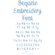 Boquete Embroidery Font | Machine Embroidery Designs by JuJu