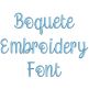 Boquete Embroidery Font | Machine Embroidery Designs by JuJu