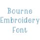Bourne Embroidery Font | Machine Embroidery Designs by JuJu