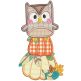 Boxy Fall Critters Machine Embroidery Designs by JuJu
