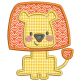 Boxy Jungle Animals Applique Machine Embroidery Designs by JuJu