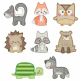 Boxy Woodland Applique Machine Embroidery Designs by JuJu