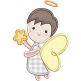 Boy Angels Applique Machine Embroidery Designs by JuJu 