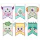 Boy Monster Flags | Machine Embroidery Designs by JuJu