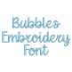 Bubbles Font Digital Embroidery Machine Designs by JuJu