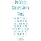 Buffalo Embroidery Font | Machine Embroidery Designs by JuJu