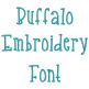 Buffalo Embroidery Font | Machine Embroidery Designs by JuJu