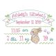 Bunny Birth Announcement Template Machine Embroidery Designs by JuJu