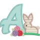 Bunny Flowers Alphabet | Machine Embroidery Designs by JuJu