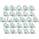 Bunny Flowers Alphabet | Machine Embroidery Designs by JuJu