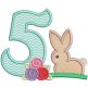 Bunny Flowers Numbers | Machine Embroidery Designs by JuJu