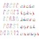                                 Bunny Tails Alphabet Digital Embroidery Machine Designs by JuJu
                            