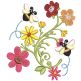Busy Bees Flowers 2 | Machine Embroidery Designs by JuJu
