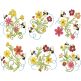 Busy Bees Flowers 2 | Machine Embroidery Designs by JuJu