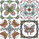                              Butterfly Mandalas Embroidery Set 2 | Machine Embroidery Designs by JuJu   
                            