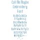 Call Me Maybe Embroidery Font | Machine Embroidery Designs by JuJu