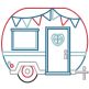 Camper Life | Machine Embroidery Designs by JuJu