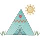 Camping Vintage Sketch 2 Machine Embroidery Designs By JuJu