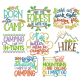 Camping Word Art Machine Embroidery Designs By JuJu
