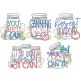 Canning Word Art | Machine Embroidery Designs by JuJu