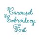Carousel Embroidery Font | Machine Embroidery Designs by JuJu