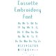 Cassette Embroidery Font | Machine Embroidery Designs by JuJu