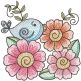 Celebrate Spring Sketch 1 | Machine Embroidery Designs by JuJu	