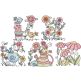 Celebrate Spring Sketch 2 | Machine Embroidery Designs by JuJu	