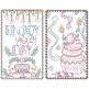 Celebration Greeting Cards Set 1 | Machine Embroidery Designs by JuJu