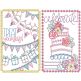 Celebration Greeting Cards Set 4 | Machine Embroidery Designs by JuJu