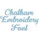 Chatham Embroidery Font | Machine Embroidery Designs by JuJu