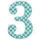 Checkers Numbers | Machine Embroidery Designs by JuJu	                      
                            