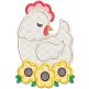 Chicken Fun Applique | Machine Embroidery Designs by JuJu