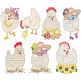Chicken Fun Applique | Machine Embroidery Designs by JuJu