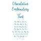 Chocolatier Embroidery Font | Machine Embroidery Designs by JuJu