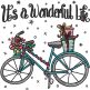 Christmas Bicycles Embroidery Design Set | Designs by JuJu