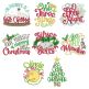 Christmas Carols Word Art 3 Machine Embroidery Designs by JuJu