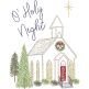 Christmas Chruch Vintage Sketch | Machine Embroidery Designs by JuJu
